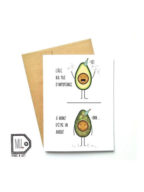 Carte de souhaits - Âge d'un avocat