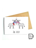 Carte de souhaits - Âne soeur