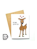 Carte de souhaits - Des amis, ça cerf à ça