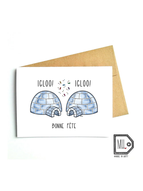 Carte de souhaits - Igloo Igloo Bonne fête