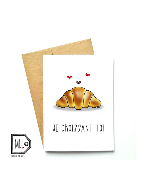 Carte de souhaits - Je croissant toi