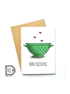 Carte de souhaits - Non, passoire