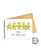 Carte de souhaits - Papa, t'es bien coté