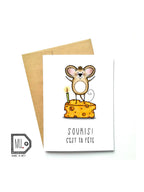 Carte de souhaits - Souris! C'est ta fête