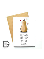 Carte de souhaits - Voulez-vous courger avec moi ce soir ?