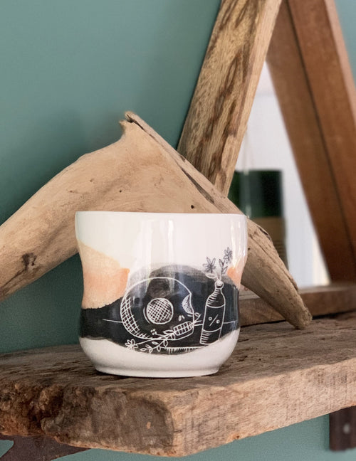 Gobelet à doigts en céramique - Le Remède Pêche