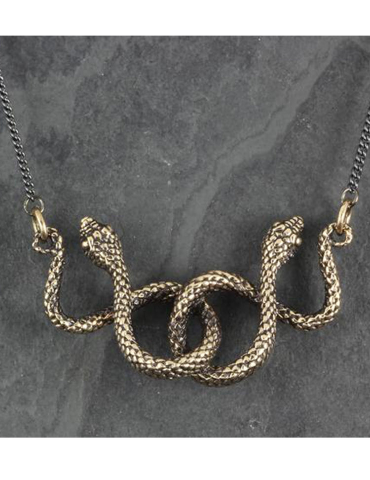 Collier Médusa en bronze, entièrement travaillé à la main par Lost Apostle! Vendu chez Tah-dah !