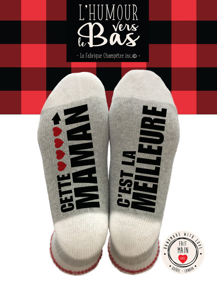 Bas de laine humoristiques - Cette maman c&