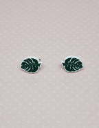 Boucles d'oreilles - Feuilles Monstera
