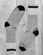 Bas de laine - Barre noir