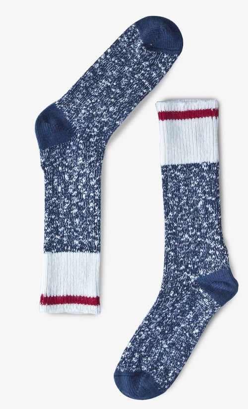 Bas de laine - Mérinos bleu