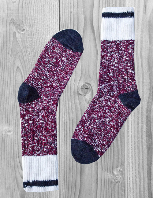 Bas de laine - Mérinos rouge