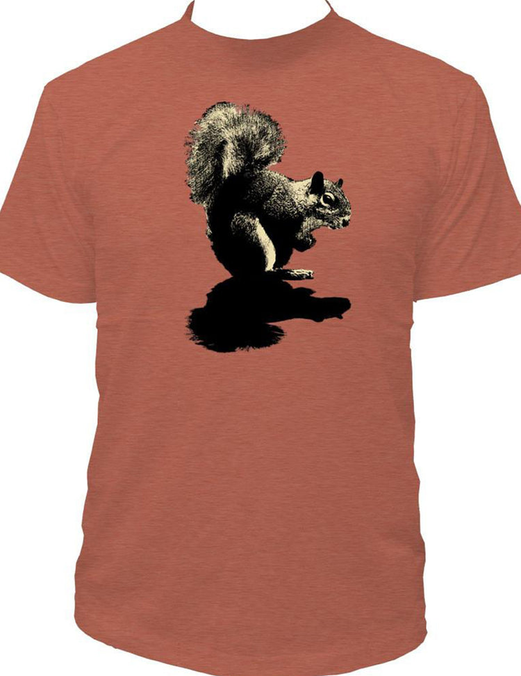 T-shirt urbain pour homme - Écureuil. Vendu chez Tah-dah !