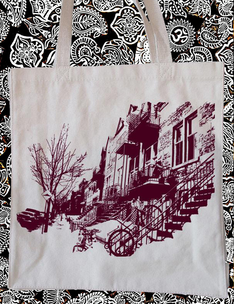 Rendez vos emplettes plus stylées avec ces sacs réutilisables. Mile-end bourgogne. Vendus chez Tah-dah !