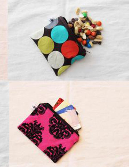 Sac à collations mais aussi pour des cartes ou de la monnaie.