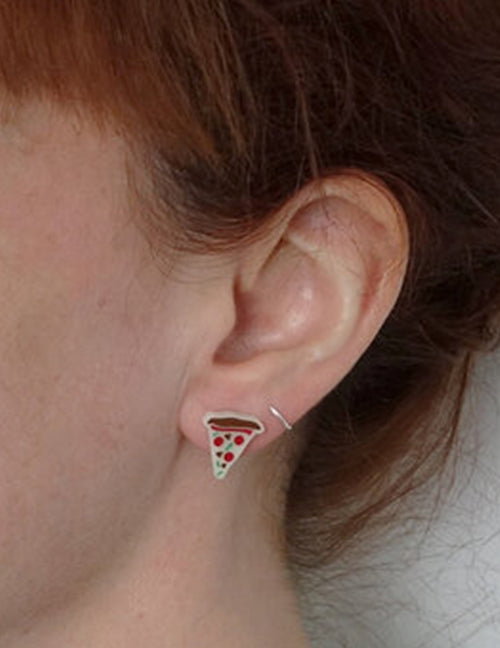 Boucles d'oreilles - Pizza