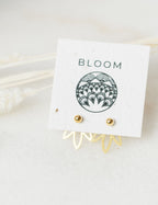 Boucles d'oreilles Jacket - Flore Laiton