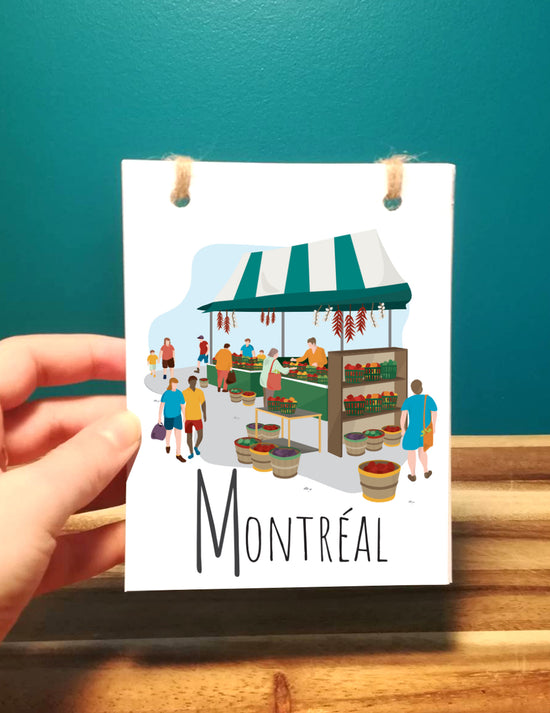Carnet de notes - Montréal au marché Jean-talon