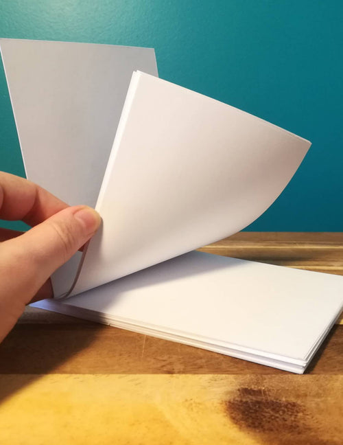 Carnet de notes - Montréal, l'hiver en vélo page vierge. Vendu chez Tah-dah !