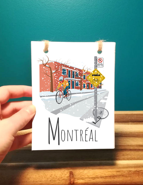 Carnet de notes - Montréal, l'hiver en vélo