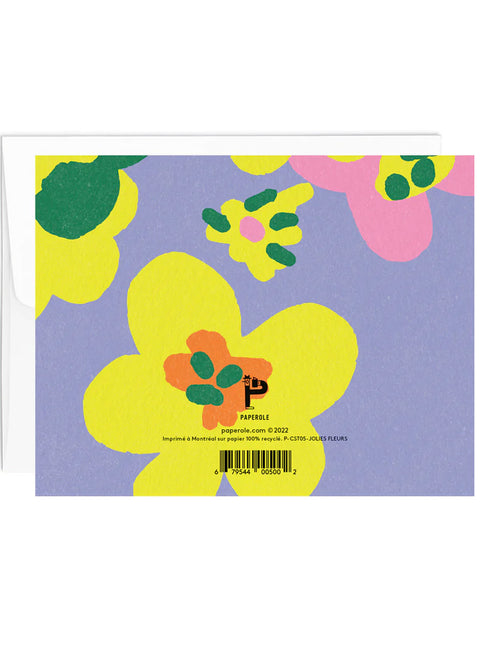 Carte de souhaits merci. Vendu chez Tah-dah !