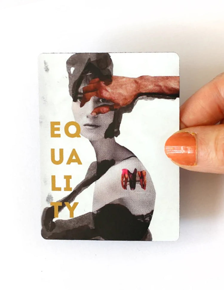 Des aimants et des autocollants pour tous les goûts ! Equality. Vendus chez Tah-dah !