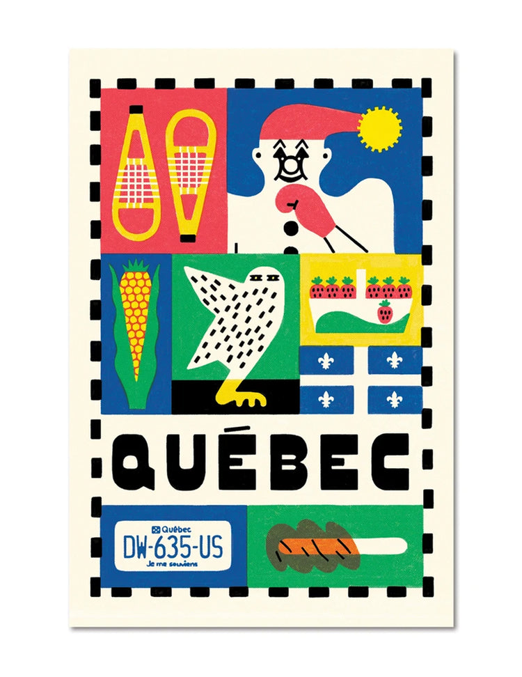 Carte postale La belle province. Vendue chez Tah-dah !