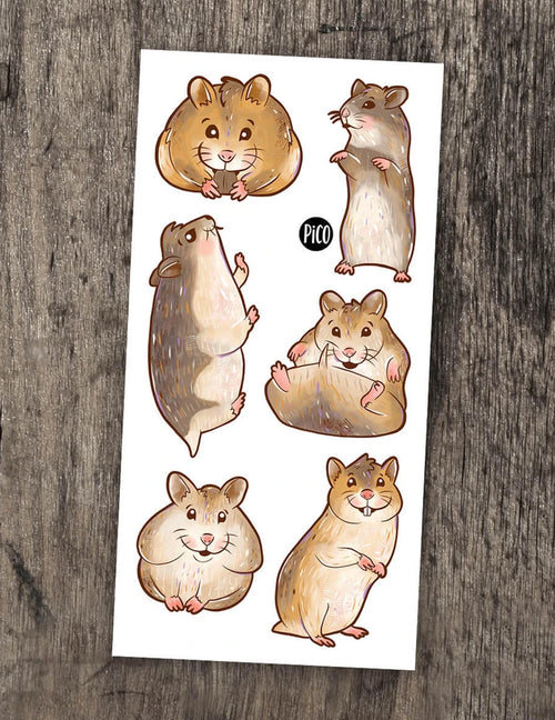 Tatouages temporaires - Hamsters