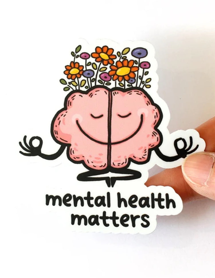 Des aimants et des autocollants pour tous les goûts ! Mental health matters. Vendus chez Tah-dah !