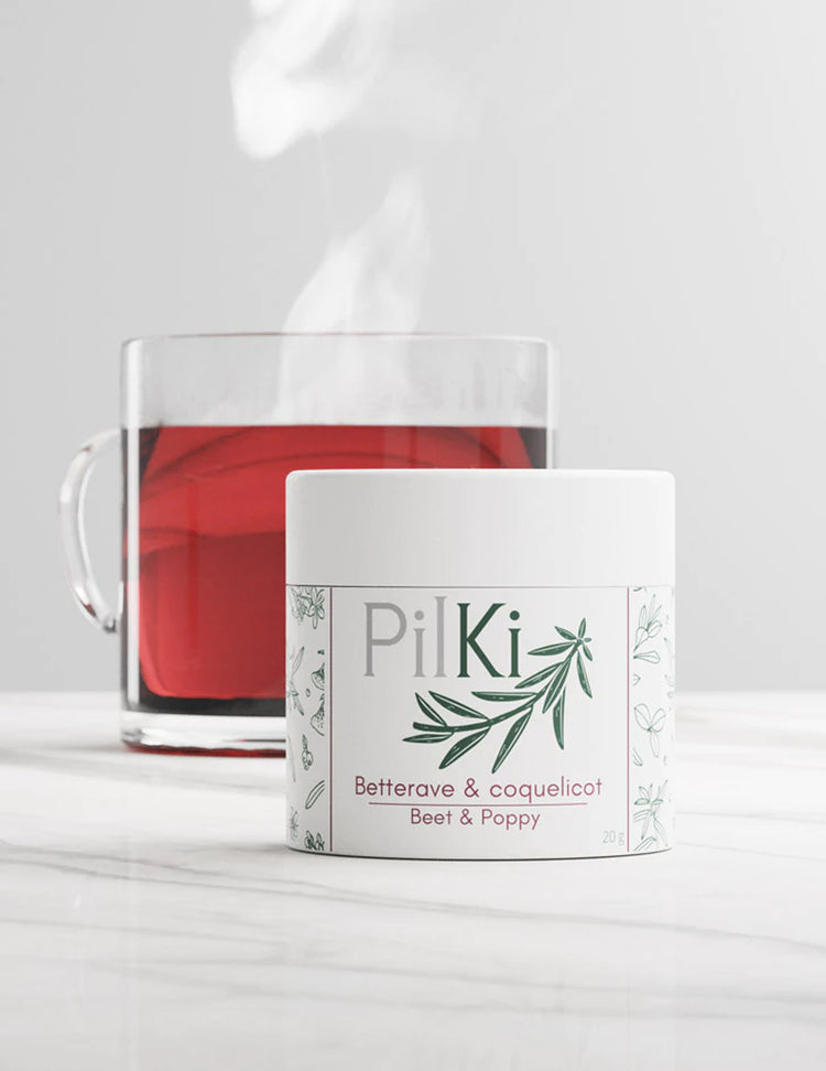 Tisane - Betterave & Coquelicot. Vendue chez Tah-dah !