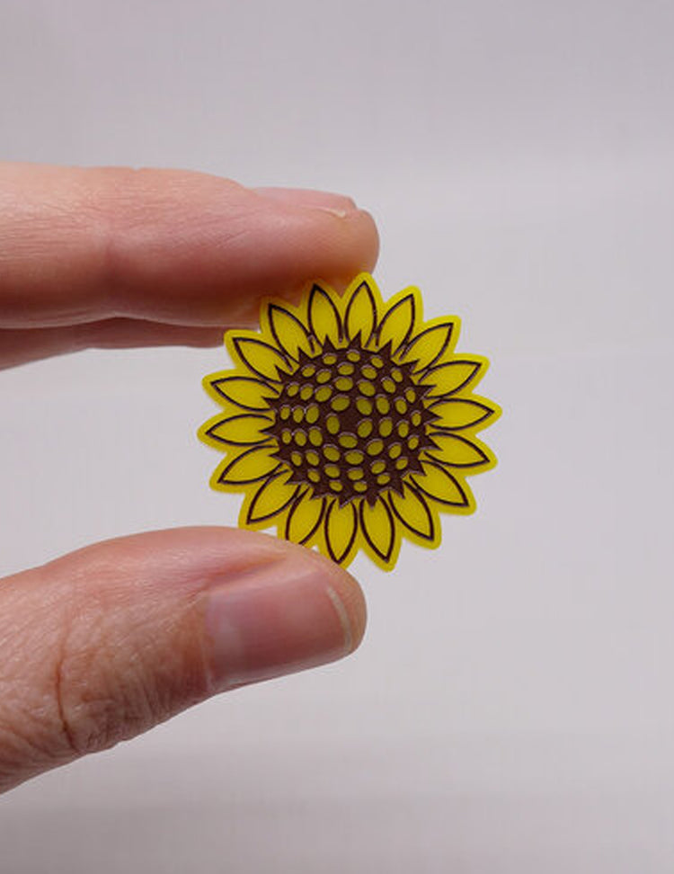 Épinglette - Tournesol. Vendue chez Tah-dah !