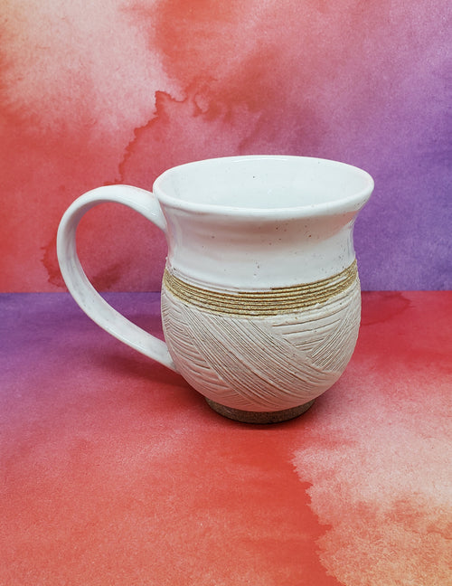 Tasse en céramique - Texturé Beige et Mat