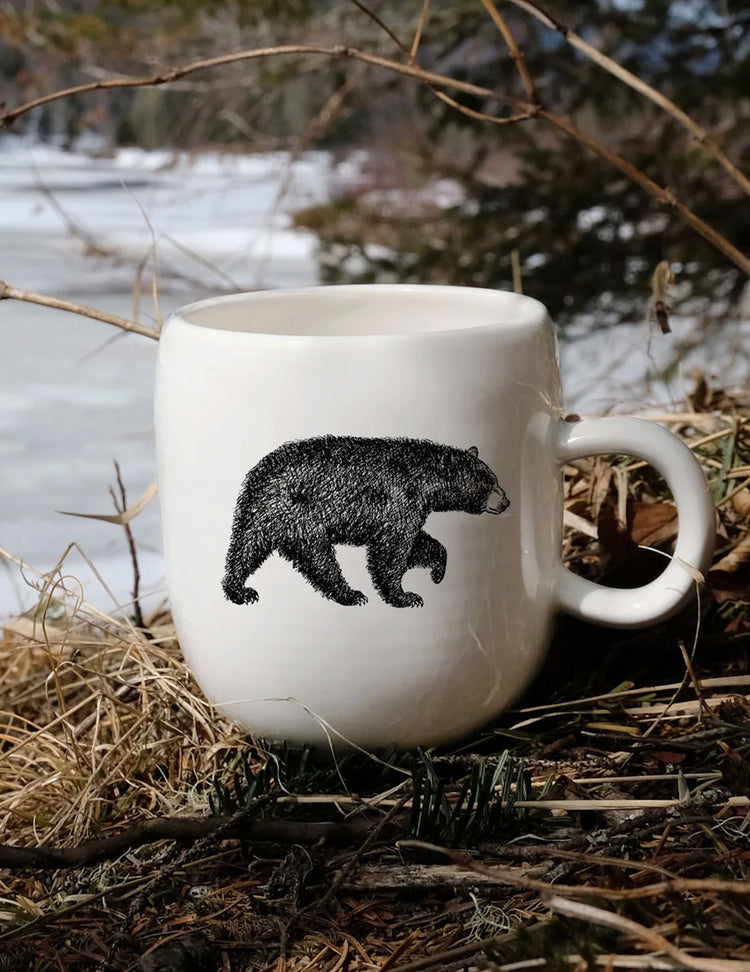 Tasse en porcelaine - Ours. Vendue chez Tah-dah !