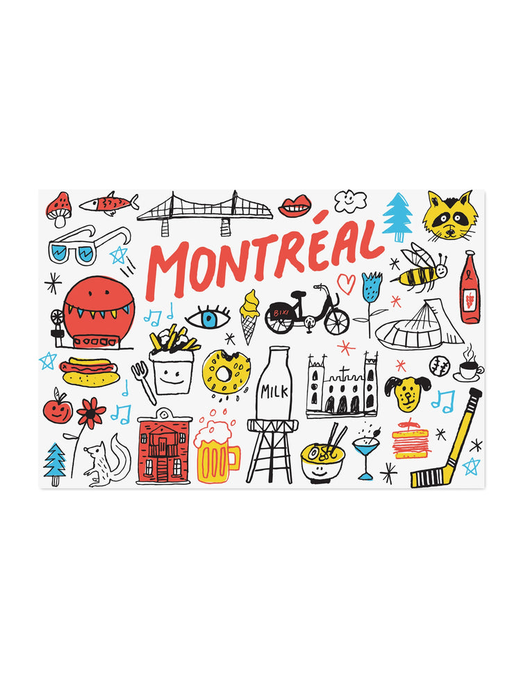 Carte postale Top montréal. Vendue chez tah-dah !