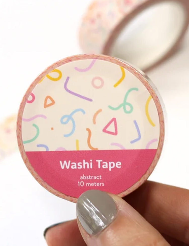 Du ruban adhésif washi pour vos cahiers de notes ou même votre bullet journal ! Abstrait rose, Vendu chez Tah-dah !