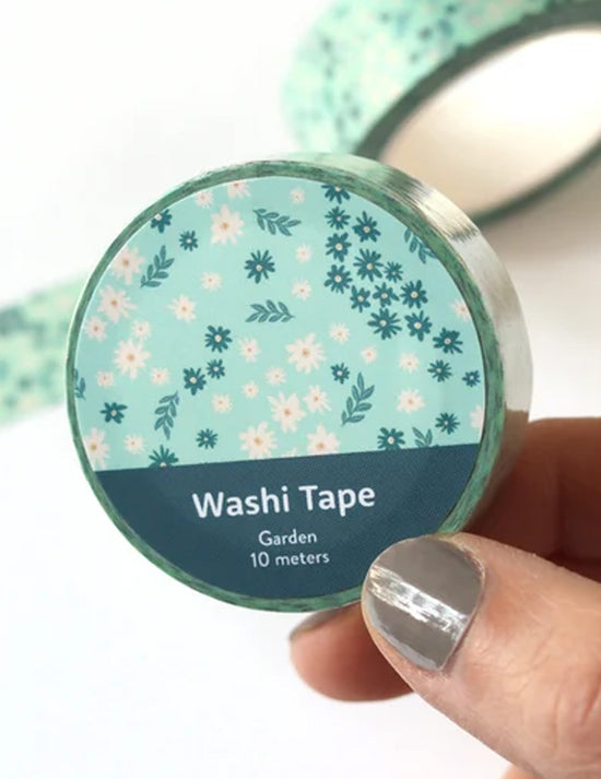 Washi tape - Jardin fleurs blanches