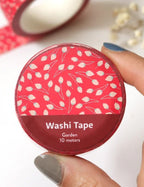 Washi tape - Jardin rouge