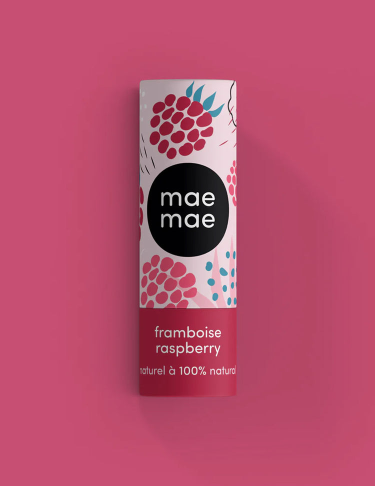 Baume à lèvres - Framboise. Vendu chez Tah-dah !