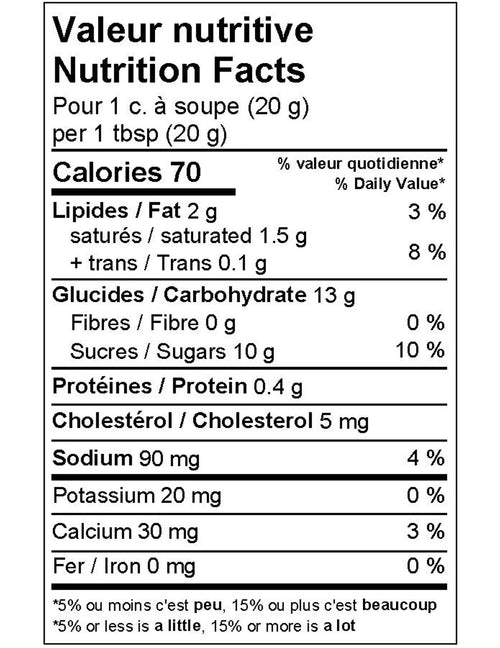 Caramel - Fleur de sel. Vendu chez Tah-dah !