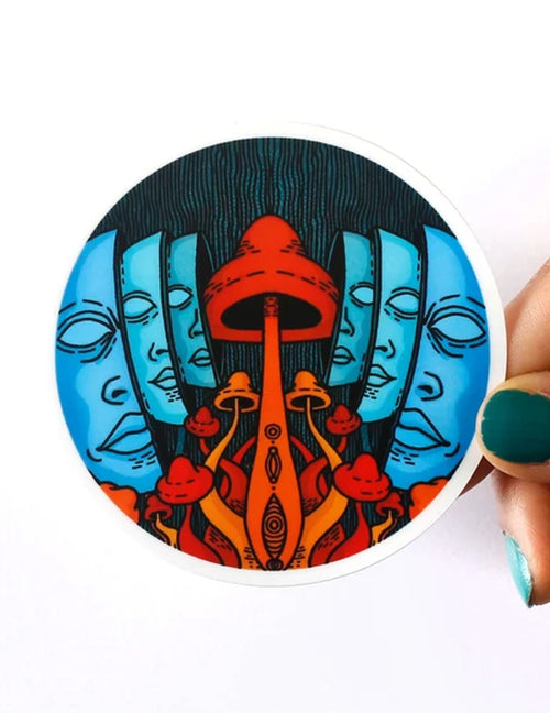 Aimant et autocollant - Champignons magiques