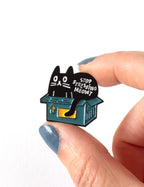 Épinglette - Chat noir