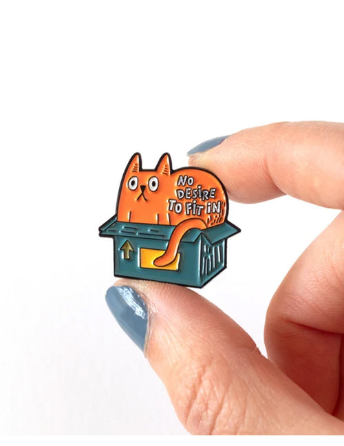 Épinglette - Chat roux