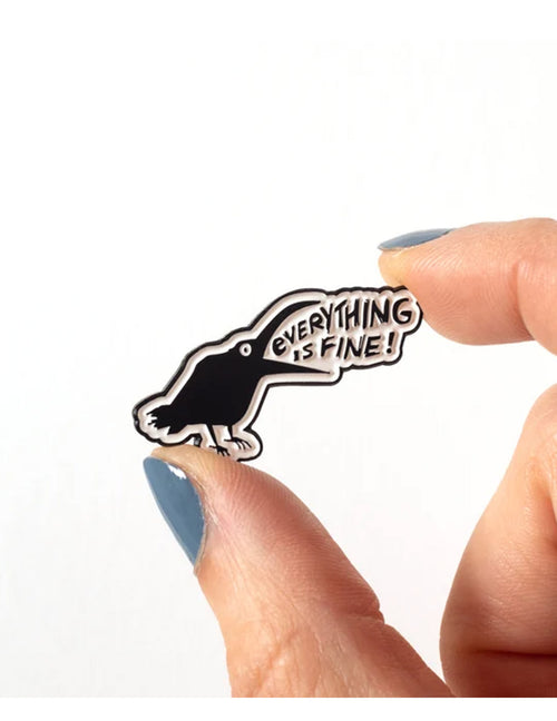 Épinglette - Corbeau cool