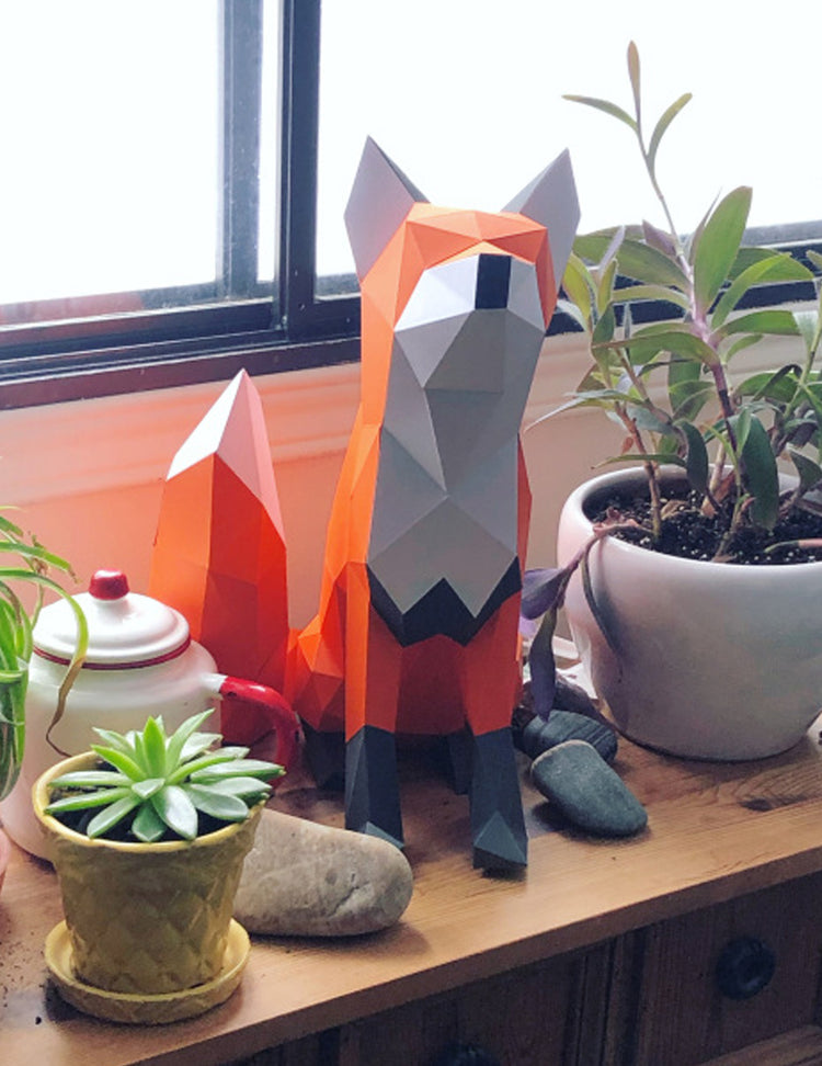 Casse-tête 3D renard ado. Vendu chez Tah-dah !