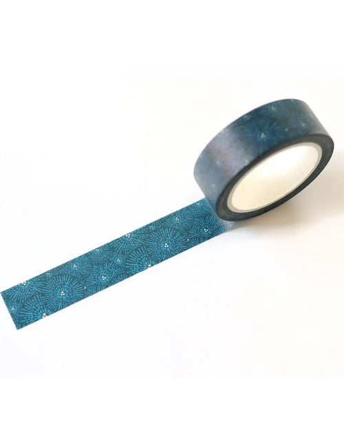 Du ruban adhésif washi pour vos cahiers de notes ou même votre bullet journal ! Abstrait bleu. Vendu chez Tah-dah !