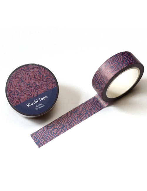 Du ruban adhésif washi pour vos cahiers de notes ou même votre bullet journal ! Abstrait rouge. Vendu chez Tah-dah !