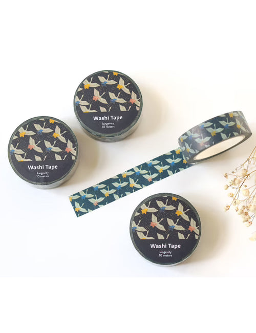 Du ruban adhésif washi pour vos cahiers de notes ou même votre bullet journal ! Grue. Vendu chez Tah-dah !