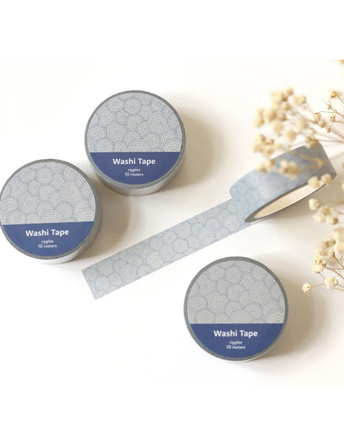 Du ruban adhésif washi pour vos cahiers de notes ou même votre bullet journal ! Ondulations. Vendu chez Tah-dah !