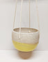 Petite jardinière en céramique pour vos plantes - Jaune. Vendue chez Tah-dah ! 