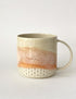 Tasse à Cappuccino en céramique - Pêche. Vendue chez Tah-dah ! 